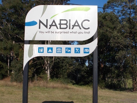 Nabiac town sign.JPG